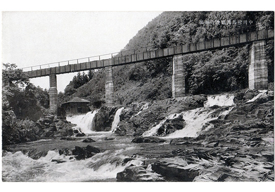 中川村馬門箱滝の奔湍